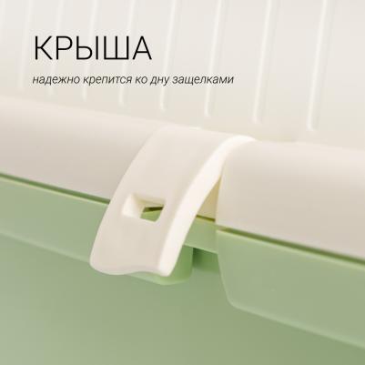 Переноска для кошек и собак Визион, 48x32x33 см, зеленый – фото 5