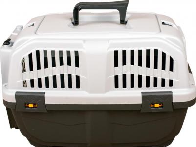 Переноска для животных SKUDO 3 60х41х40h см с металлической дверцей с замком серая – фото 18