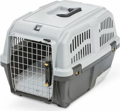 Переноска SKUDO CAT TRAVEL 60x40x39см с лотком для наполнителя серая 8022967067287