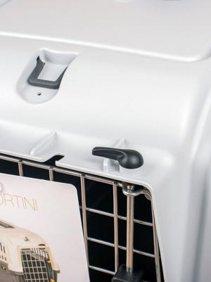 S01050100 Переноска SKUDO 1 48х31,5х31h см с металлической дверцей с замком серая – фото 16