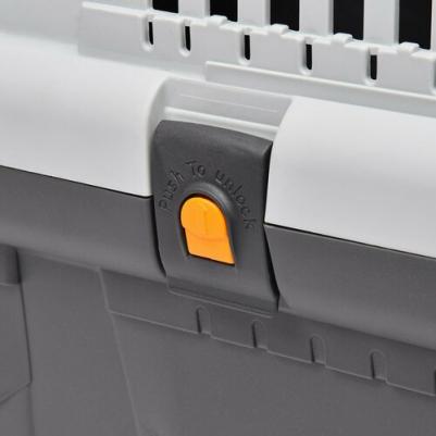 S01050400 Переноска SKUDO 4 68х48х51h см с металлической дверцей с замком серая – фото 6