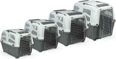 S01050400 Переноска SKUDO 4 68х48х51h см с металлической дверцей с замком серая – фото 9