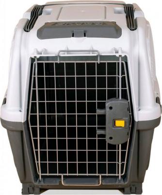 S01050400 Переноска SKUDO 4 68х48х51h см с металлической дверцей с замком серая