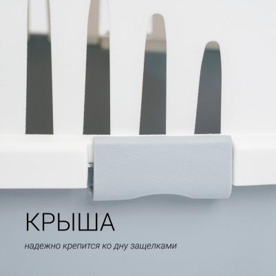Переноска для животных 48х32х26 см серая – фото 8