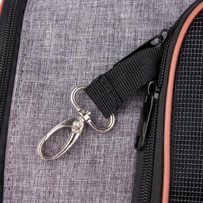 Рюкзак для кошек и собак мелкого размера, 35x23x28 см, серый 4680368242159 – фото 2