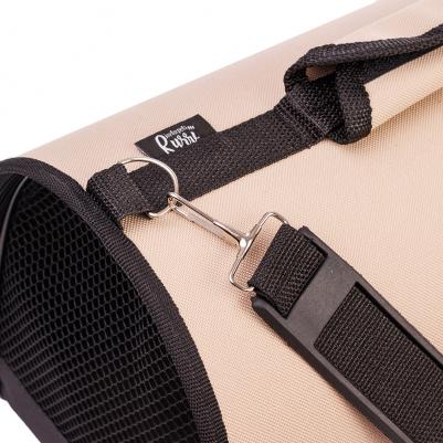 Сумка-переноска для кошек и собак мелких пород Хард, S, 36х22х23 см, бежевая – фото 8