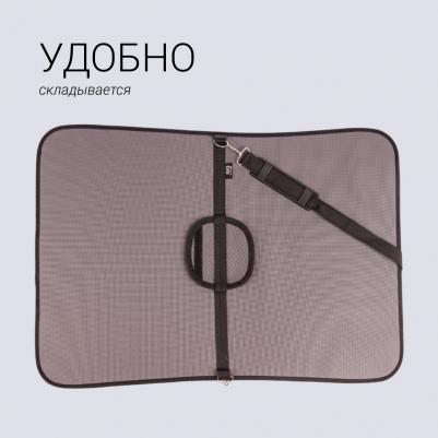 Сумка-переноска для кошек и собак мелких пород Хард, XL, 51х30х32 см, серая – фото 3