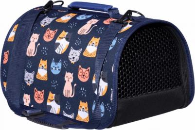 Сумка-переноска для кошек и собак транспортировка 25x43x24см синий