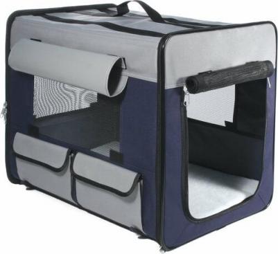 Домик для собак Дом-тент XL, синий, серый, 97x66x74см