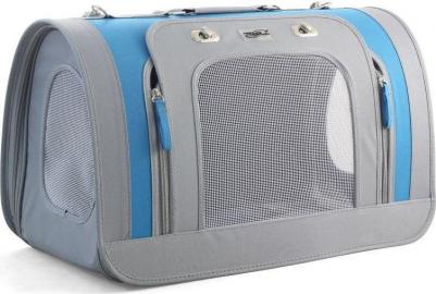 Сумка-переноска для животных "Лаура", TB49, серо-голубой, 46 х 26,5 х 28 см