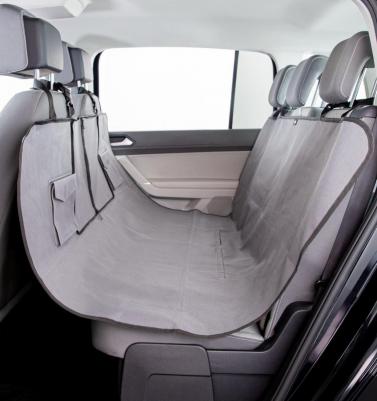 Подстилка автомобильная для собак всех размеров, 1,4х1,45 м, серая-коричневая
