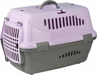 Переноска для животных Турне M с пластиковой дверцей 48*32*32 см, фиолетовая 4680266031534 – фото 8