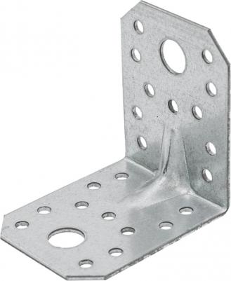 Уголок крепежный усиленный оцинкованный 70х70х55х2 мм