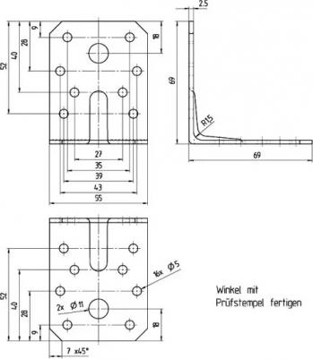 Перфорированный крепежный уголок 336462 – фото 2