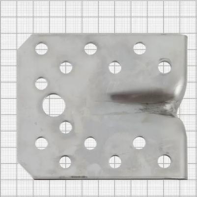 Угол крепежный усиленный из нержавеющей стали KUU 105x105x90x2 – фото 4
