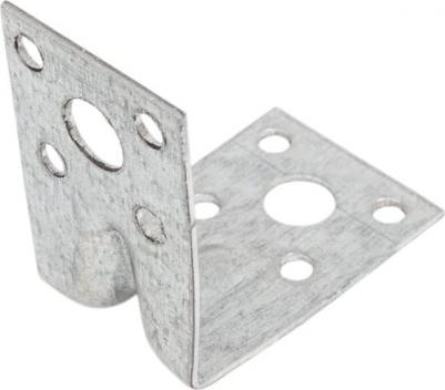 Уголок крепежный усиленный 35х50х50 мм С белый цинк (SMP-74030-1) – фото 2