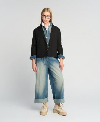 Пиджак детский 224BBGS48010800, черный, 152