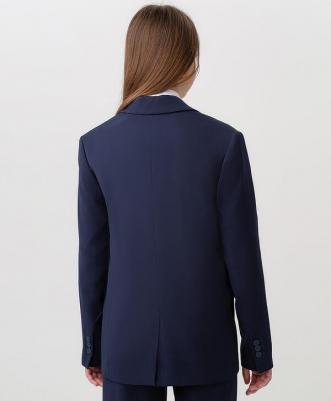Пиджак на пуговицах темно-синий (164*84*69(XS)) – фото 5