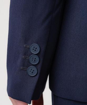 Пиджак на пуговицах темно-синий (164*84*69(XS)) – фото 6