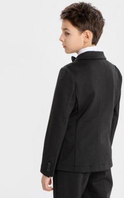 Пиджак однобортный на пуговицах черный (164) – фото 7
