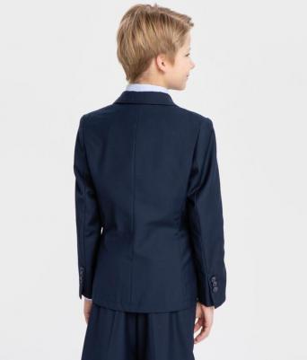 Пиджак приталенный классический синий (158) – фото 6