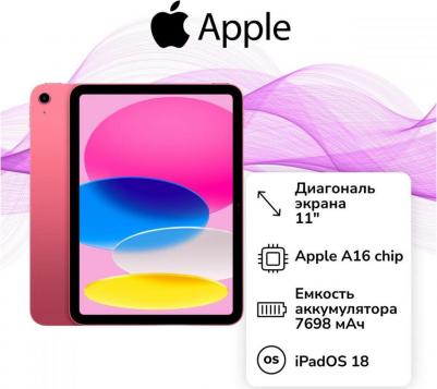iPad (2025) 11" 128Gb, Pink (11th Gen) – фото 2