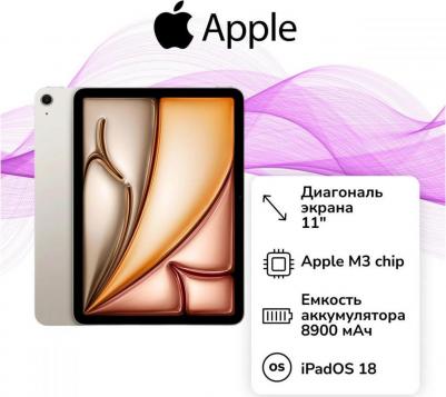 ipad Air (2025) 11" 128Gb, Starlight (7th Gen) – фото 7