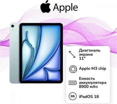 ipad Air (2025) 11" 256Gb, Blue (7th Gen) – фото 7