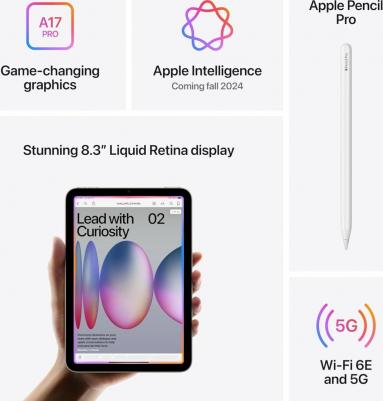 iPad mini (2024) 8.3" 256Gb, Starlight (7th Gen) – фото 4