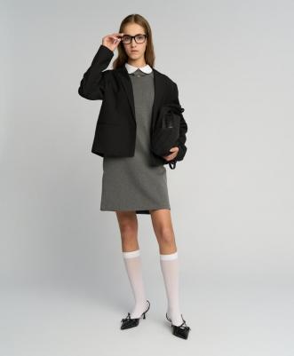 Платье детские 222BBGS50030100 цв. серый р. 128 – фото 1