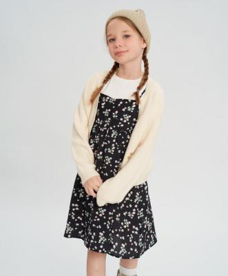 Платье, хлопок, флористический принт, размер 98, мультиколор – фото 5