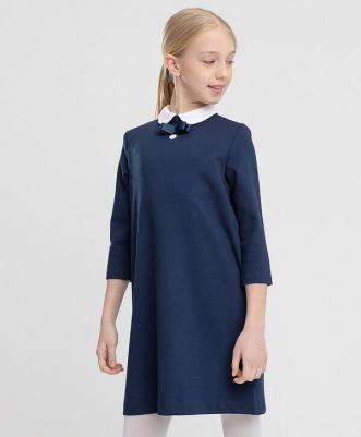 Платье синее с воротником 170 – фото 1