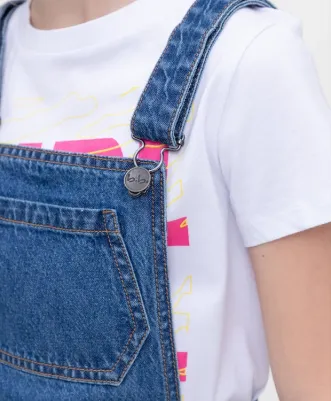 Сарафан детский 122BBGJC2503D200 цв. синий р. 134 – фото 4