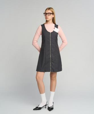 Сарафан детский 222BBGS25010100 цв. серый р. 122 – фото 4