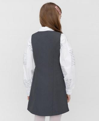 Сарафан детский 222BBGS25010100 цв. серый р. 152 – фото 2