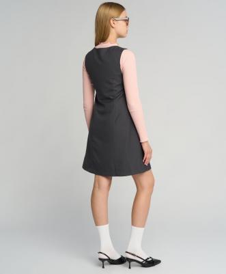 Сарафан детский 222BBGS25010100 цв. серый р. 152 – фото 3