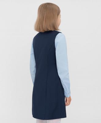 Сарафан детский 222BBGS25011000 цв. синий р. 140 – фото 3