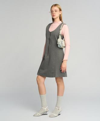 Сарафан детский 222BBGS50020100 цв. серый р. 134 – фото 3