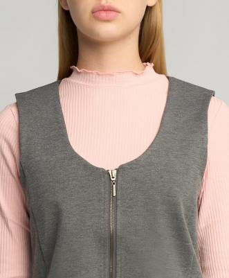 Сарафан детский 222BBGS50020100 цв. серый р. 134 – фото 8