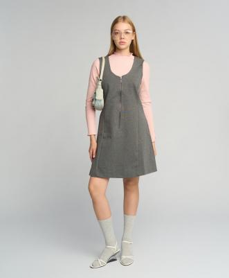 Сарафан детский 222BBGS50020100 цв. серый р. 134 – фото 9