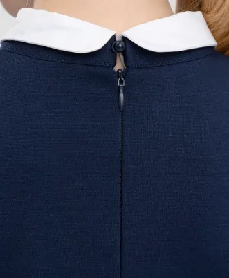 Школьное платье, размер 158, синий – фото 1