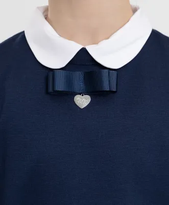 Школьное платье, размер 158, синий – фото 3