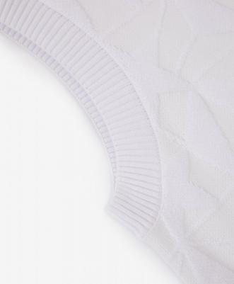 Платье вязаное без рукавов белое для девочек (146) – фото 1