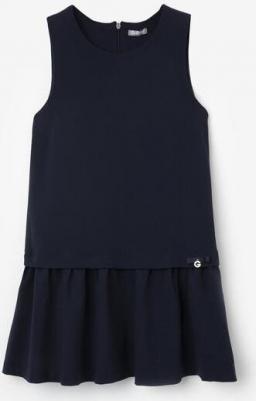 Сарафан с заниженной линией талии синий (158) – фото 3