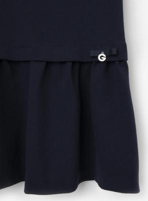 Сарафан с заниженной линией талии синий (158) – фото 4