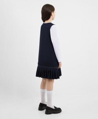 Сарафан текстильный синий для девочки (122) – фото 3