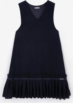 Сарафан текстильный синий для девочки (134) – фото 2