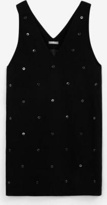 Сарафан трикотажный с люверсами чёрный для девочки (164) – фото 4