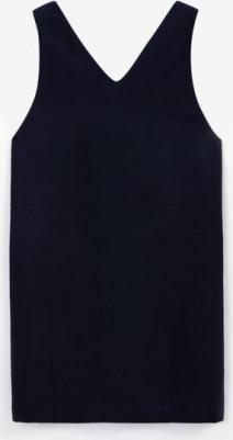 Сарафан трикотажный с люверсами синий для девочки (164) – фото 2