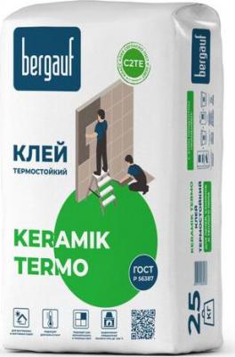 Клей жаростойкий для облицовки печей и каминов keramik termo 5кг – фото 2
